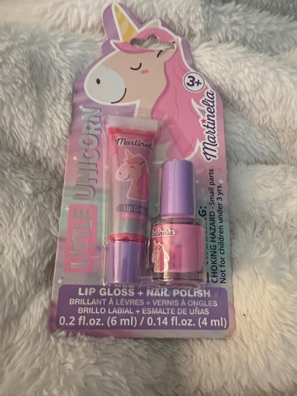 Martinelia Little Unicorn Lip Gloss & Nail Polish Set - Pink & Purple